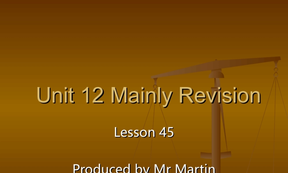 Unit-12-Mainly-Revision