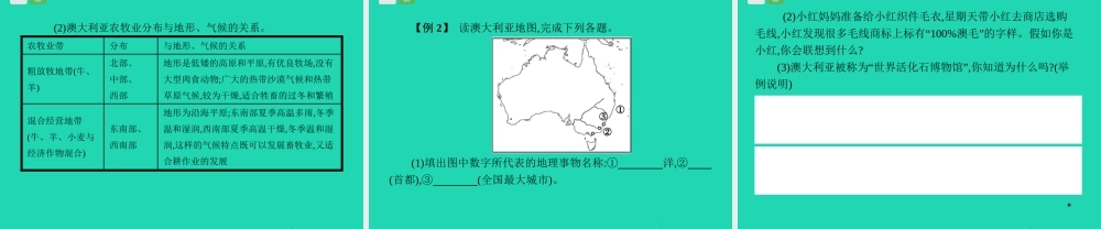 中考地理 第一编 基础篇 第二部分 世界地理下第10课时 撒哈拉以南非洲 澳大利亚课件