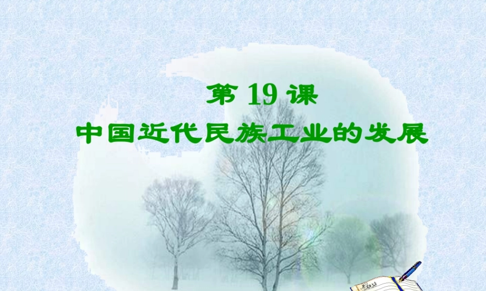 八年级历史中国近代民族工业的发展2课件