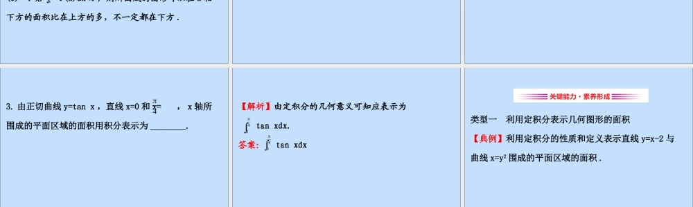 数学 第四章 定积分 4.1.2 定积分课件 北师大版选修2 2 课件