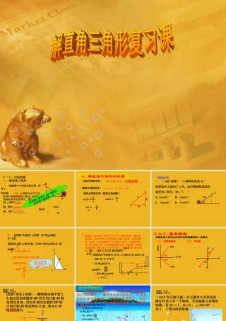 九年级数学下册 (解直角三角形中考复习课)课件  苏科版 课件