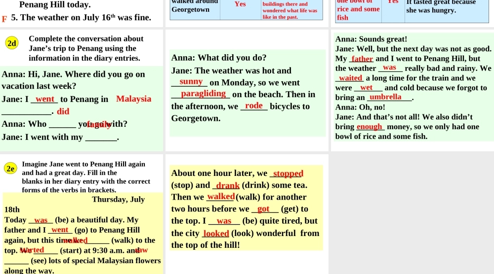 八上unit1-period-4-SectionB-2a-2e