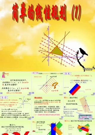 上学期江西省高二数学简单线性规划1 新课标 人教版 上学期江西省高二数学简单线性规划课件 新课标 人教版 上学期江西省高二数学简单线性规划课件 新课标 人教版