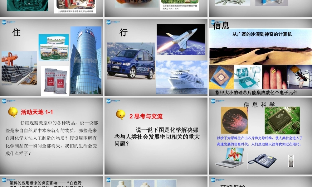 八年级化学全册(化学改变了世界)课件 鲁教版五四制 课件