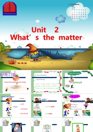 八年级英语 Unit2 What s  the  matter section A课件 新课标 人教版 课件
