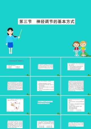 七年级生物下册 4.6.3 神经调节的基本方式习题课件(新版)新人教版 课件