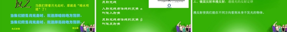 八年级物理上册 3.2探究光的反射定律课件 粤教沪版 课件
