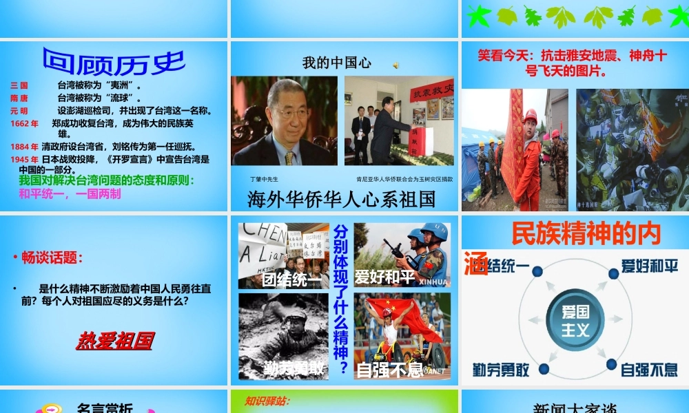 八年级政治上册(2.2 我们都是龙的传人)课件 鲁教版 课件