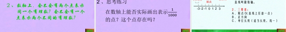 八年级数学上册 国家级课件数轴课件 人教新课标版 课件