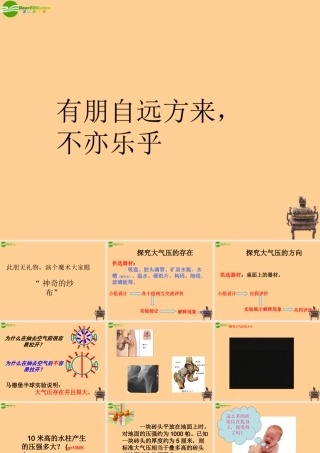 八年级科学上册 大气的压强课件 浙教版 课件