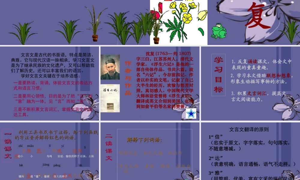 中学七年级语文上册 童趣课件 新人教版 课件