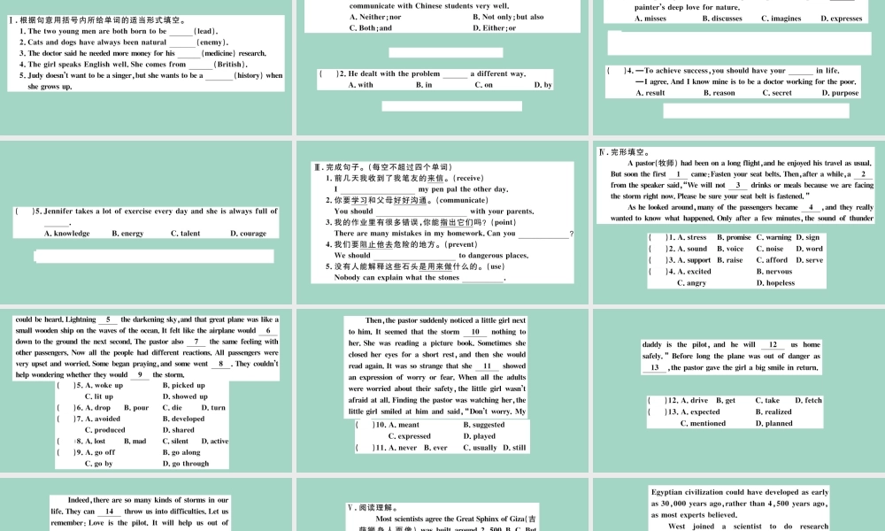 九年级英语全册 Unit 8 It must belong to Carla(第4课时)作业课件 (新版)人教新目标版 课件