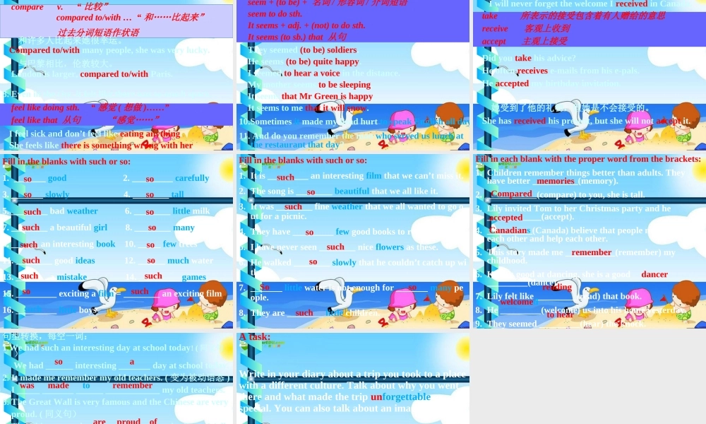 九年级英语下册 Unit5 Culture Shapes Us Lesson39课件 冀教版 课件