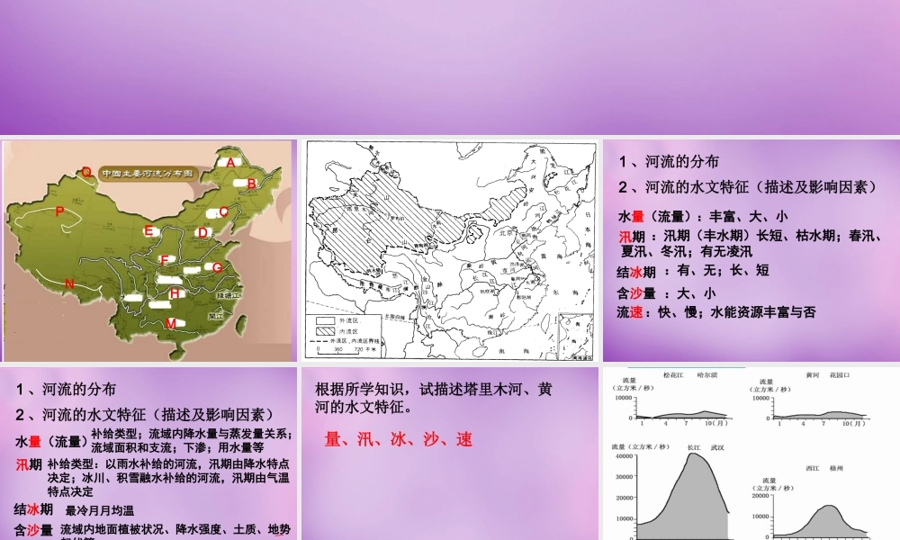 八年级地理上册(2.3 河流)课件2 新人教版 课件
