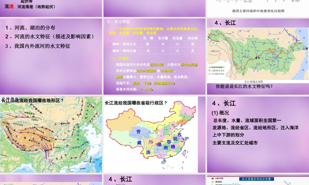 八年级地理上册(2.3 河流)课件2 新人教版 课件