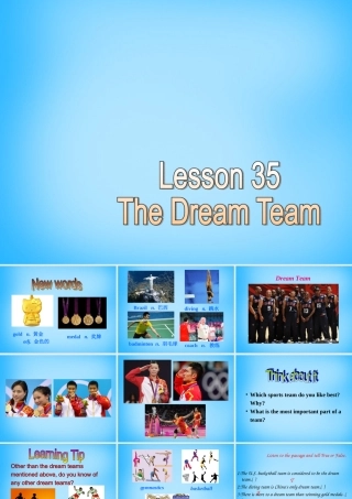 八年级英语下册 Unit 6 Lesson 35 The Dream Team课件 (新版)冀教版