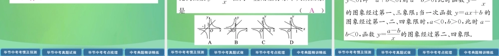 中考数学复习 第3章 函数及其图象 第11课时 反比例函数(精讲)课件
