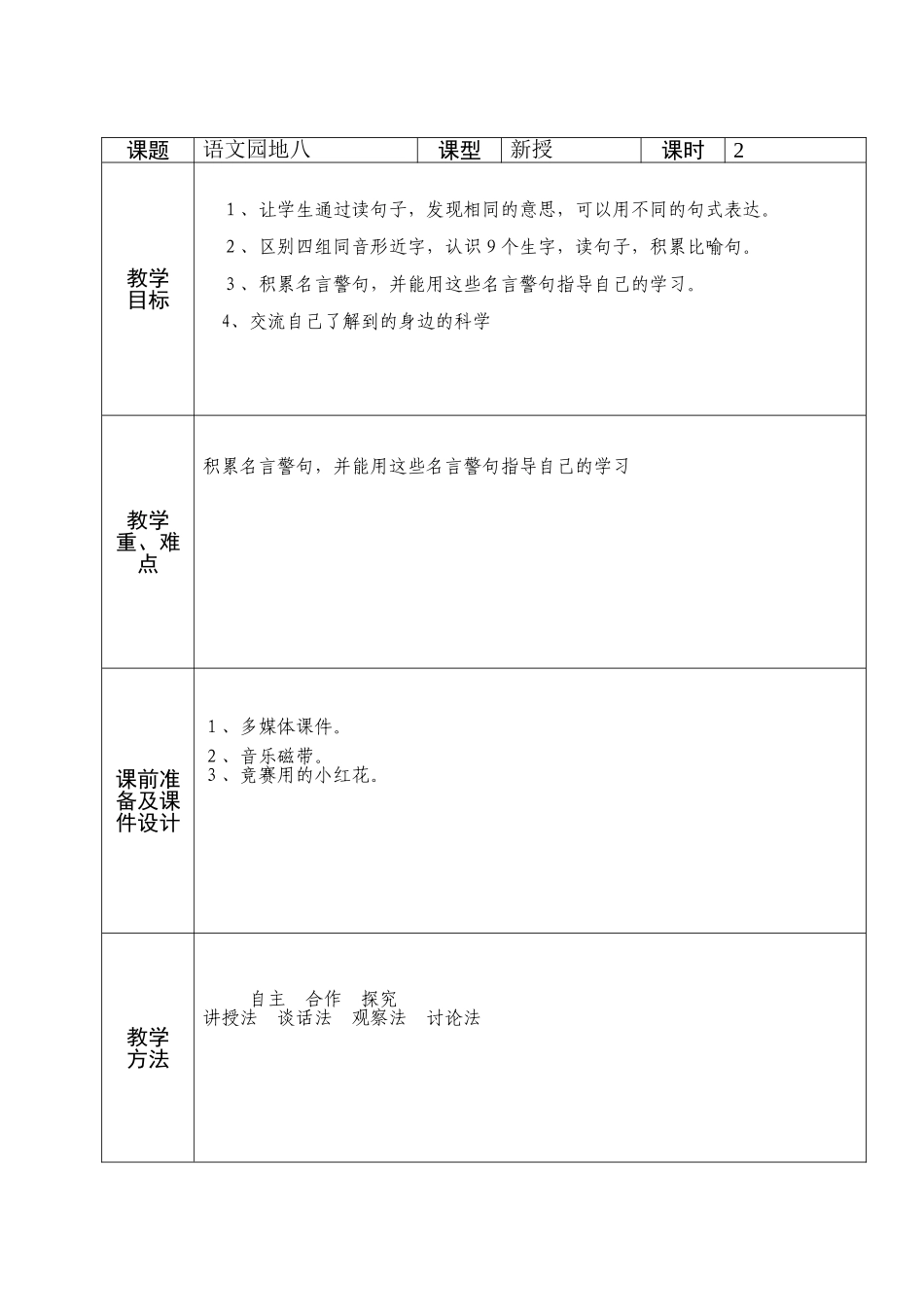 二年级语文语文园地八_第1页