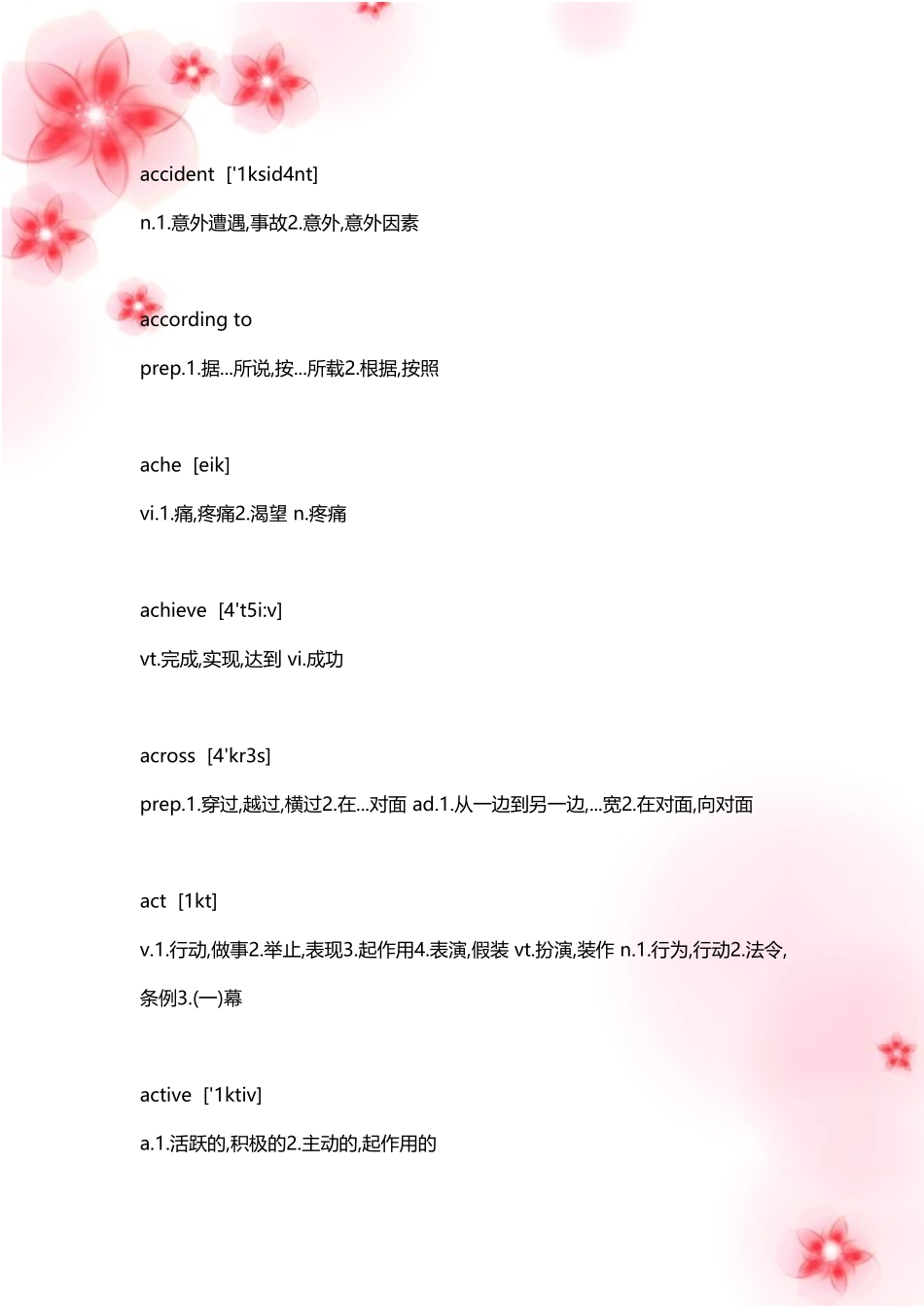 2011年大学英语四级词汇_第2页