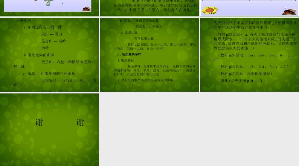 八年级地理上册(第二章 第一节 地形和地势)课件 新人教版 课件