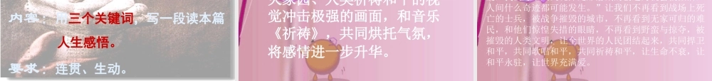九年级语文下册 (生命与和平相爱)优秀实用课件 苏教版 课件