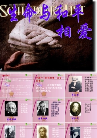 九年级语文下册 (生命与和平相爱)优秀实用课件 苏教版 课件