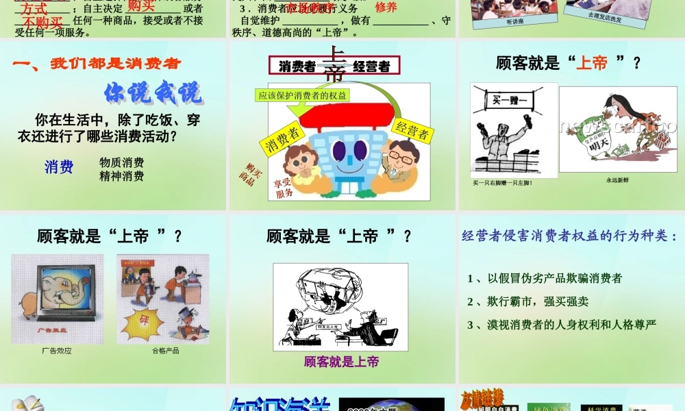 八年级政治下册 第八课 第1框(我们享有 上帝 的权利)课件 新人教版 课件