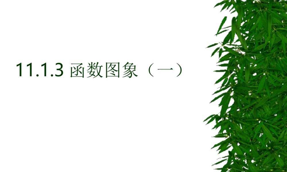八年级数学 函数图象课件一 八年级数学 函数图象课件[整理两套] 八年级数学 函数图象课件[整理两套]