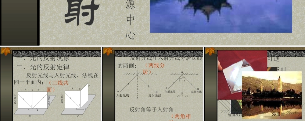 八年级物理新人教版光反射 课件