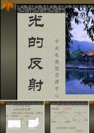 八年级物理新人教版光反射 课件