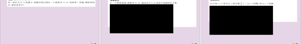 九年级数学上册 第二章 一元二次方程 一元二次方程的解(练习手册)课件 (新版)北师大版 课件