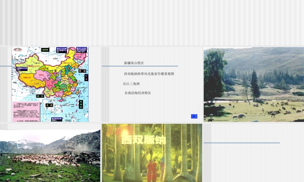 八年级地理下册：第五章第一节：四大地理区域划分(课件)人教版新课标 课件