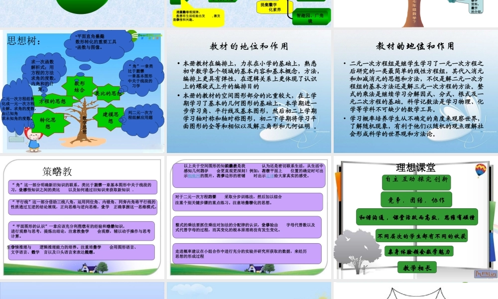 七年级数学：3 统计与概率 课件 青岛版 课件