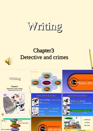 八年级英语上册 Chapter 3 Detectives and crime Writing 牛津深圳版 试题