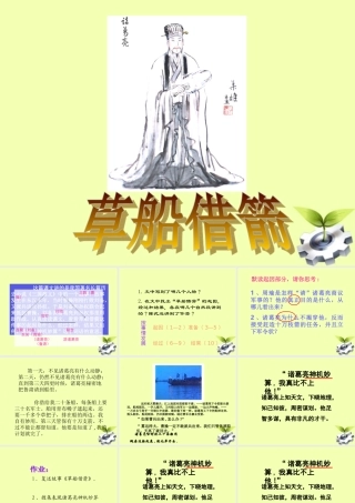 八年级语文下册 (草船借箭)教学课件 河大版 课件