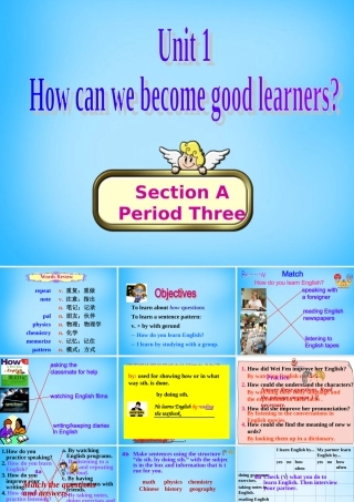 九年级英语全册(Unit 1 How can we become good learners Section A 3)课件 (新版)人教新目标版 课件
