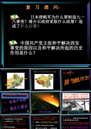 八年级历史 第15课宁为战死鬼 不作亡国奴课件