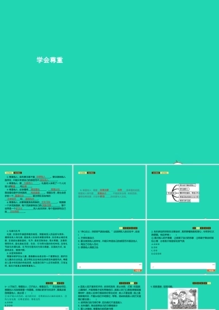 八年级道德与法治上册 第二单元 养成交往品德 第6课 尊重他人 第2站 学会尊重课件 北师大版 课件