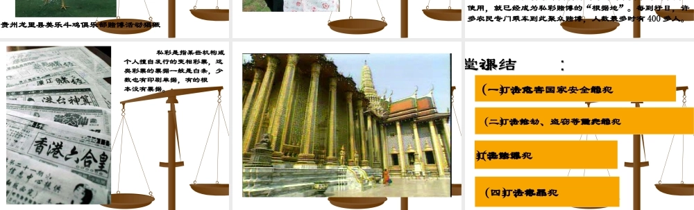 八年级政治 依法惩治犯罪课件