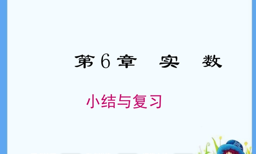 实数复习课教案