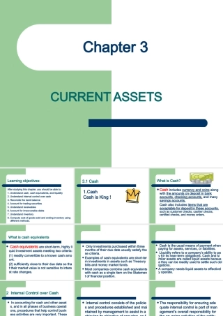 会计英语CURRENT-ASSETS