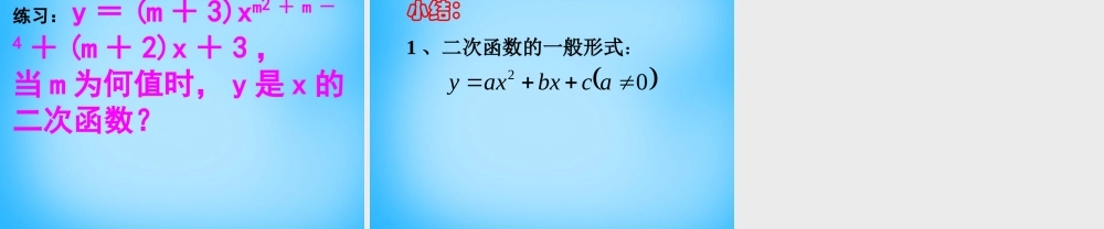 九年级数学下册 51 二次函数课件1 (新版)苏科版 课件