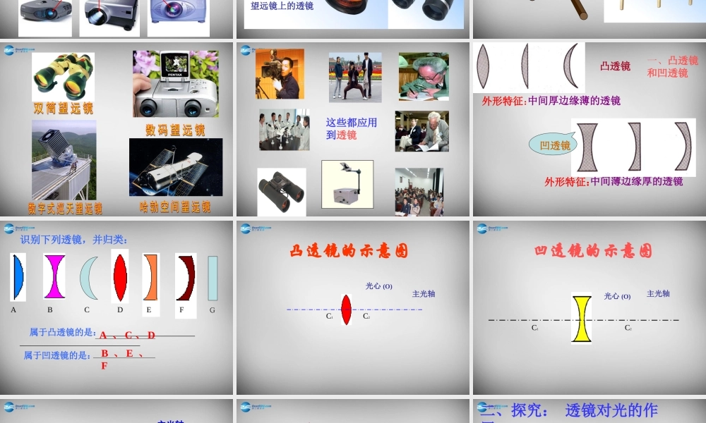 八年级物理上册 5.1 透镜课件6 (新版)新人教版 课件