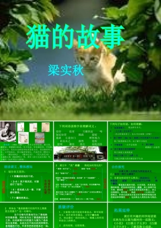 七年级语文上：第9课(猫的故事)课件北师大版 课件
