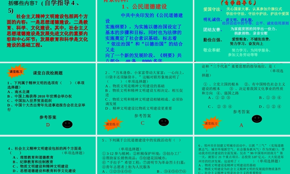 人教版初三政治专题讲座 先进文化的前进方向 课件