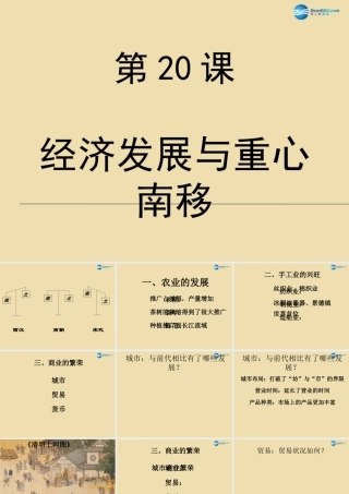 中考历史(经济发展与重心南移)复习课件2 课件