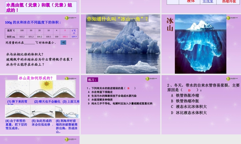 八年级科学上册 第一章 水和水的溶液 第2节 水的组成课件 浙教版 课件