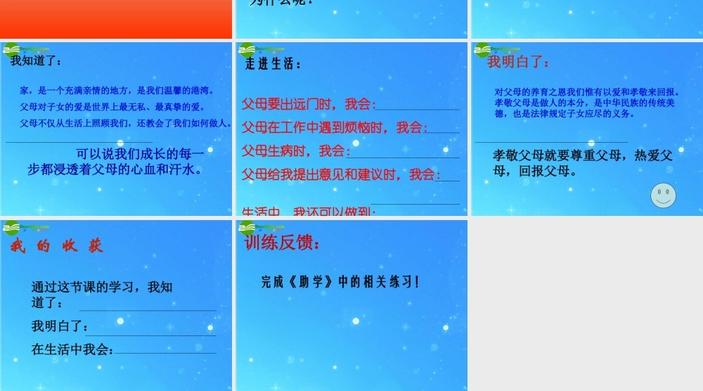 八年级政治上册 家温馨的港湾课件 鲁教版 课件