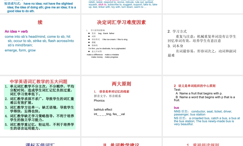 庄海滨—专家讲座(熊金霞)：词汇教学探讨