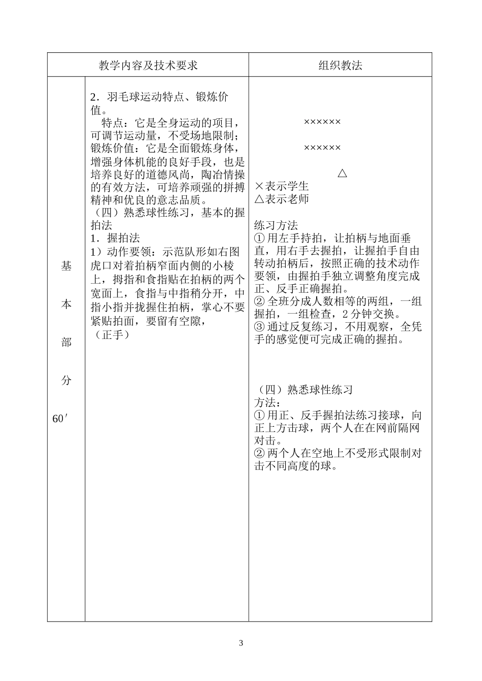 大学羽毛球教案_第3页